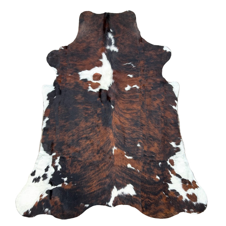 Tricolour cowhide rug