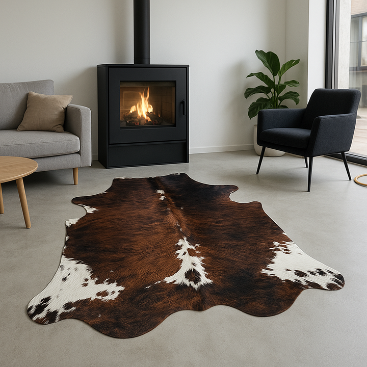 Cowhide Rug Premium 83021   210cm x 185cm (83" x 73") - cowhiderugslondon.co.uk
