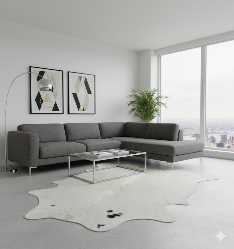 Premium  Cowhide Rug  100 1.90m x 1.70m (74" x 67")