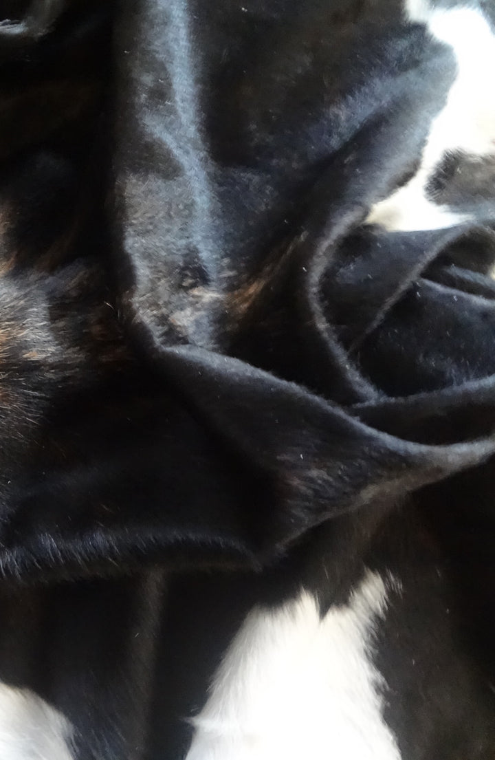 Cowhide Rug Premium Tricolour AM265     211cm x 180cm - cowhiderugslondon.co.uk