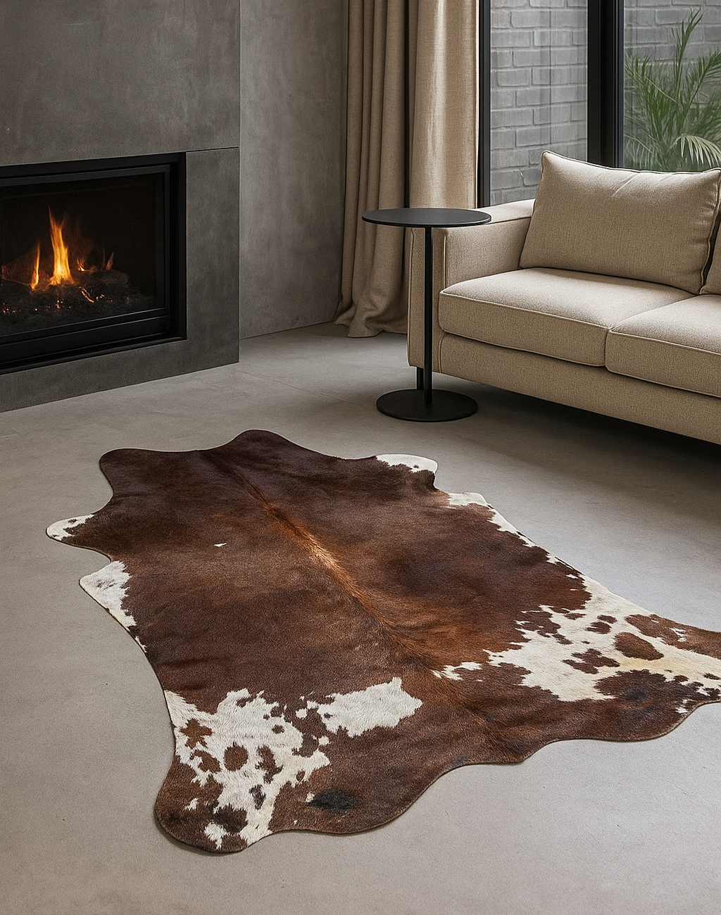 Extra Large Cowhide Rug  AB170      225cm x 202cm XXL - cowhiderugslondon.co.uk