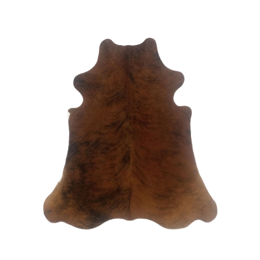Brown cowhide rug