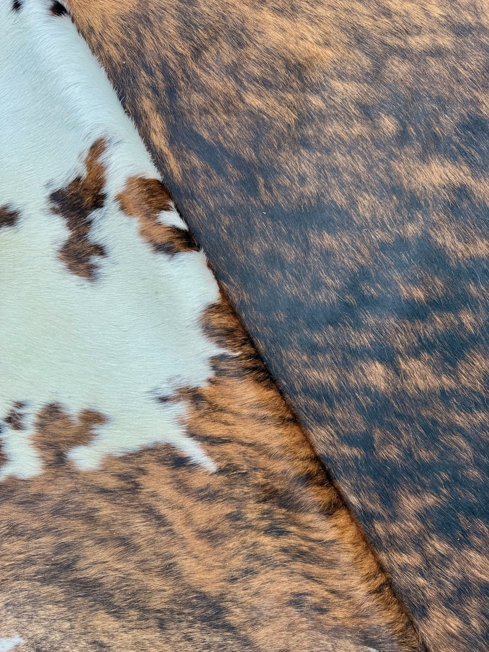 Premium Cowhide Rug 3159 255cm x 213cm (100" x 83") - cowhiderugslondon.co.uk