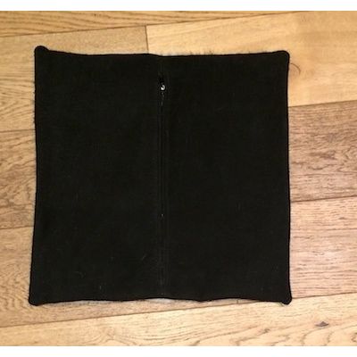 Cowhide cushion reverse Suedette 39cm X 39cm - cowhiderugslondon.co.uk