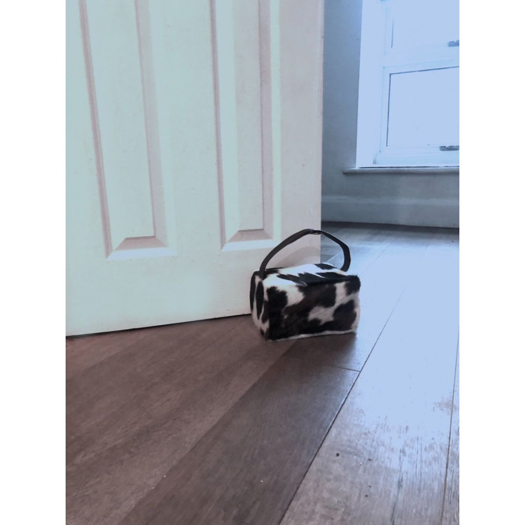 Cowhide Door Stop Tricolour - cowhiderugslondon.co.uk