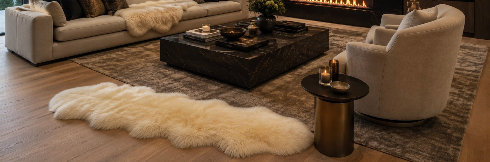 DOUBLE SHEEPSKIN RUG