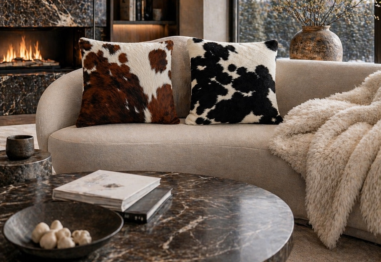 Cowhide Cushions 39x39 - cowhiderugslondon.co.uk