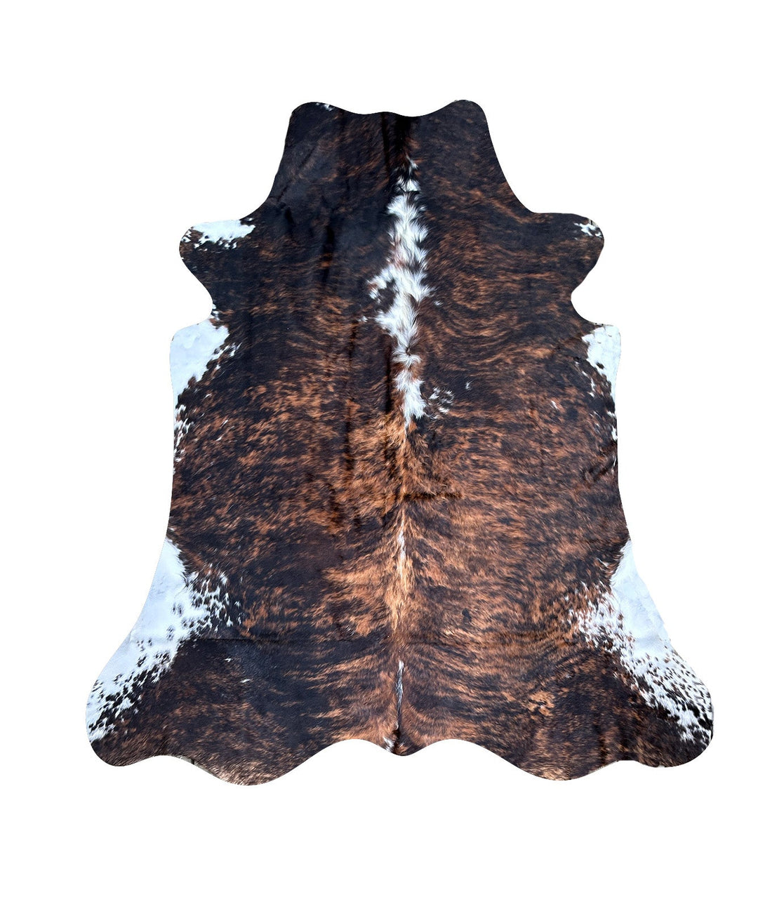 Extra large cowhide rug from Cowhide-Rugs-London, 242cm x 208cm, natural cowhide pattern and texture for stylish home decor.
