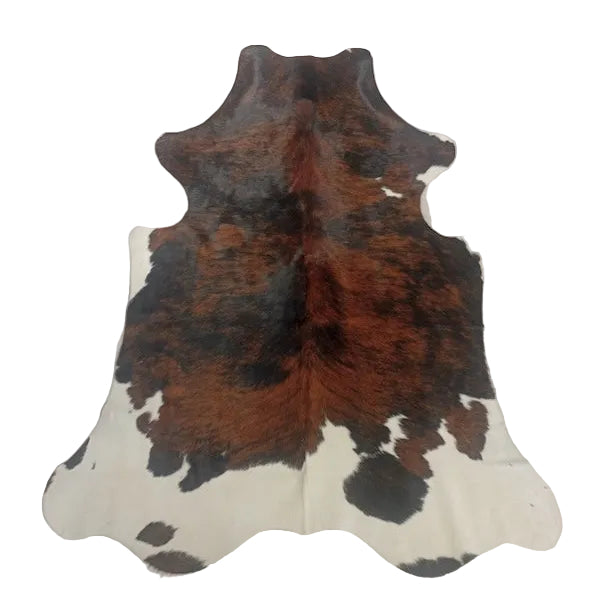 Premium Cowhide Rug by Cowhide Rugs London, natural cowhide with black and white patches, measuring 198cm x 167cm.