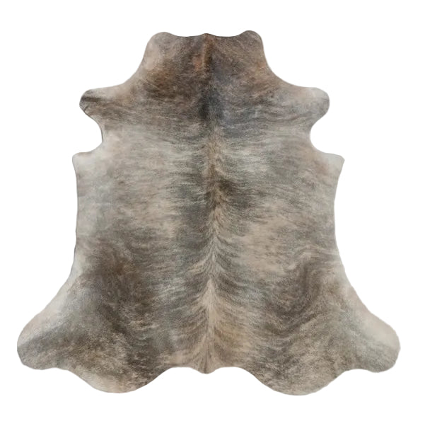 Large premium cowhide rug from Cowhide Rugs London, 222cm x 197cm, featuring natural cowhide pattern and soft texture.