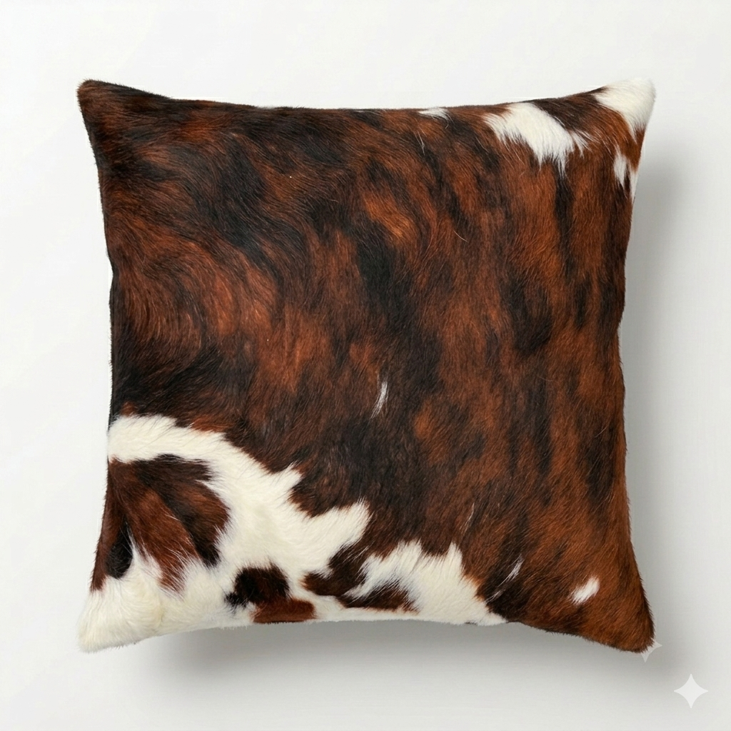 Cowhide cushion reverse Suedette 49cm X 49cm CH12