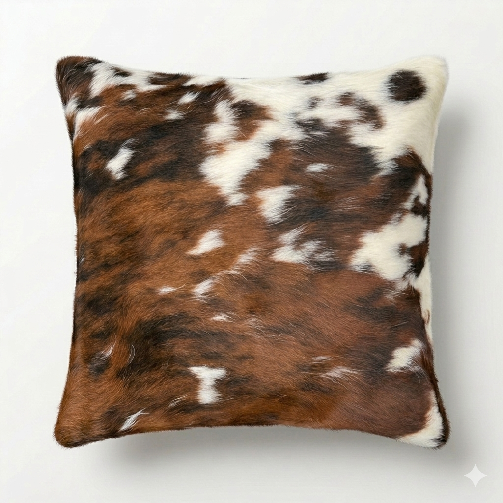 Cowhide cushion reverse Suedette 49cm X 49cm CH11