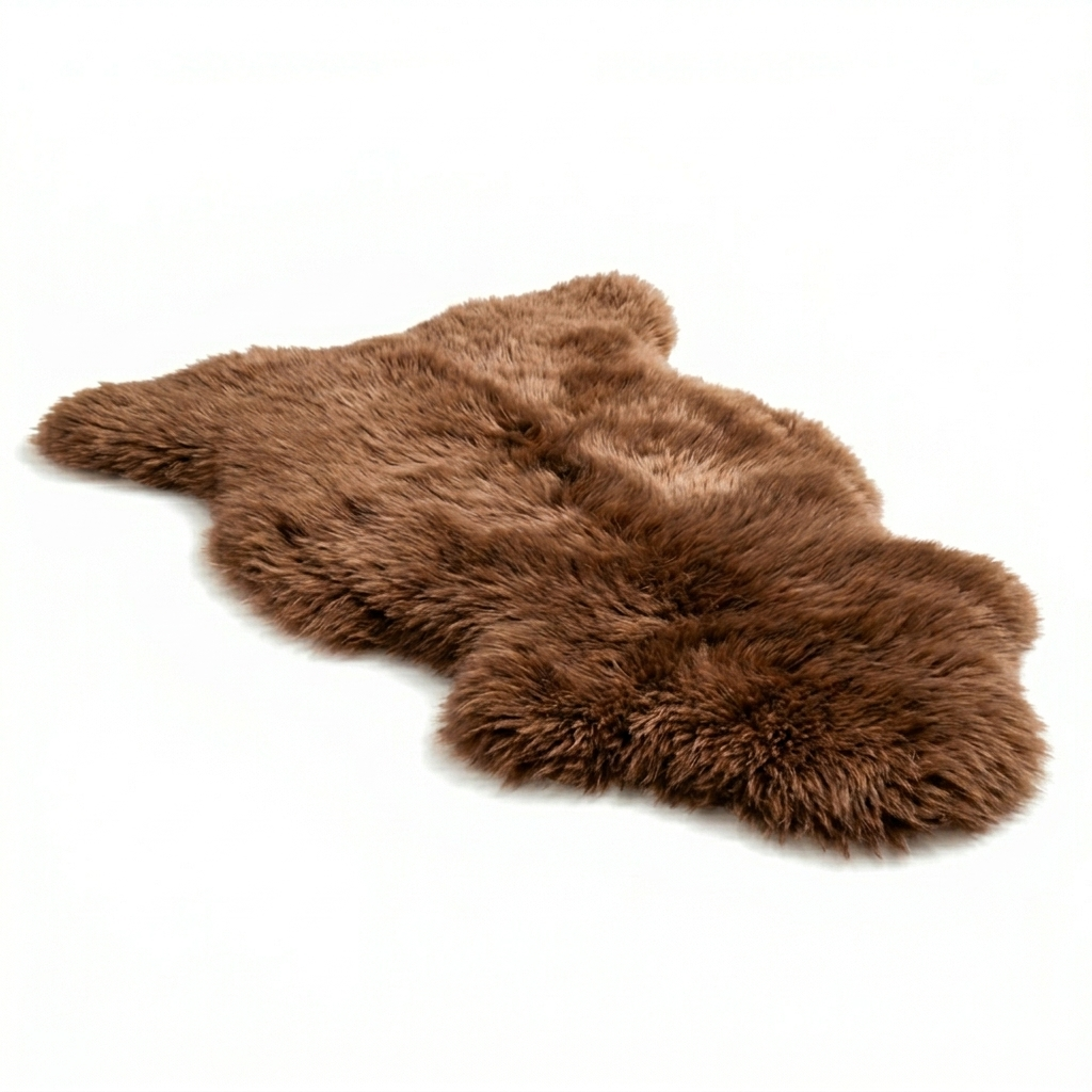 Sheepskin Rug  Brown
