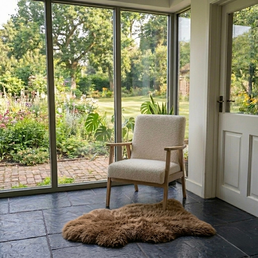 Sheepskin Rug  Brown