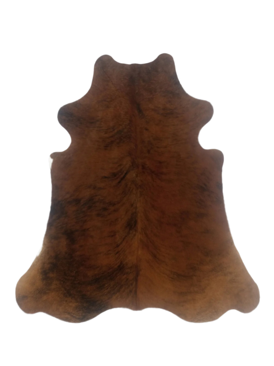 Brown cowhide rug