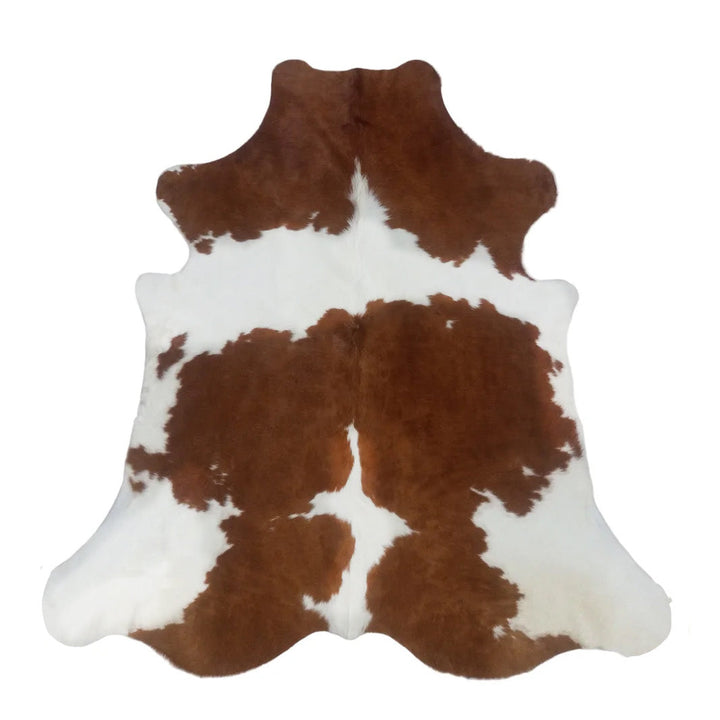 brown cow hide rug