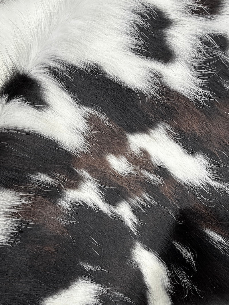 Cowhide Rug 127 1.55m x 1.28m Tricolour Extra Small