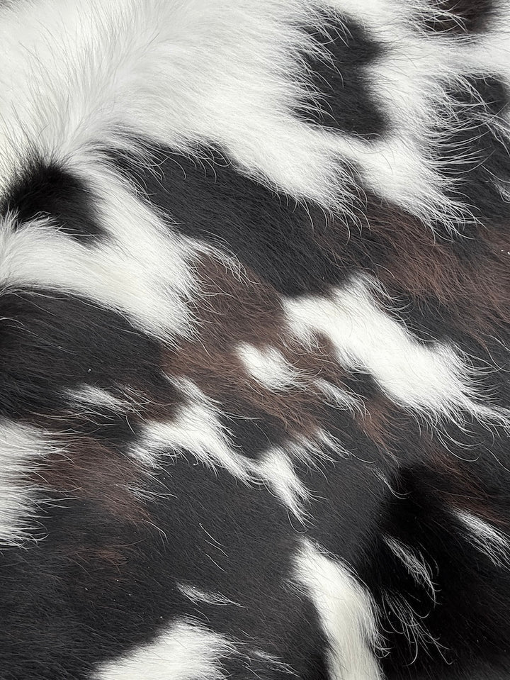 Cowhide Rug 127 1.55m x 1.28m Tricolour Extra Small