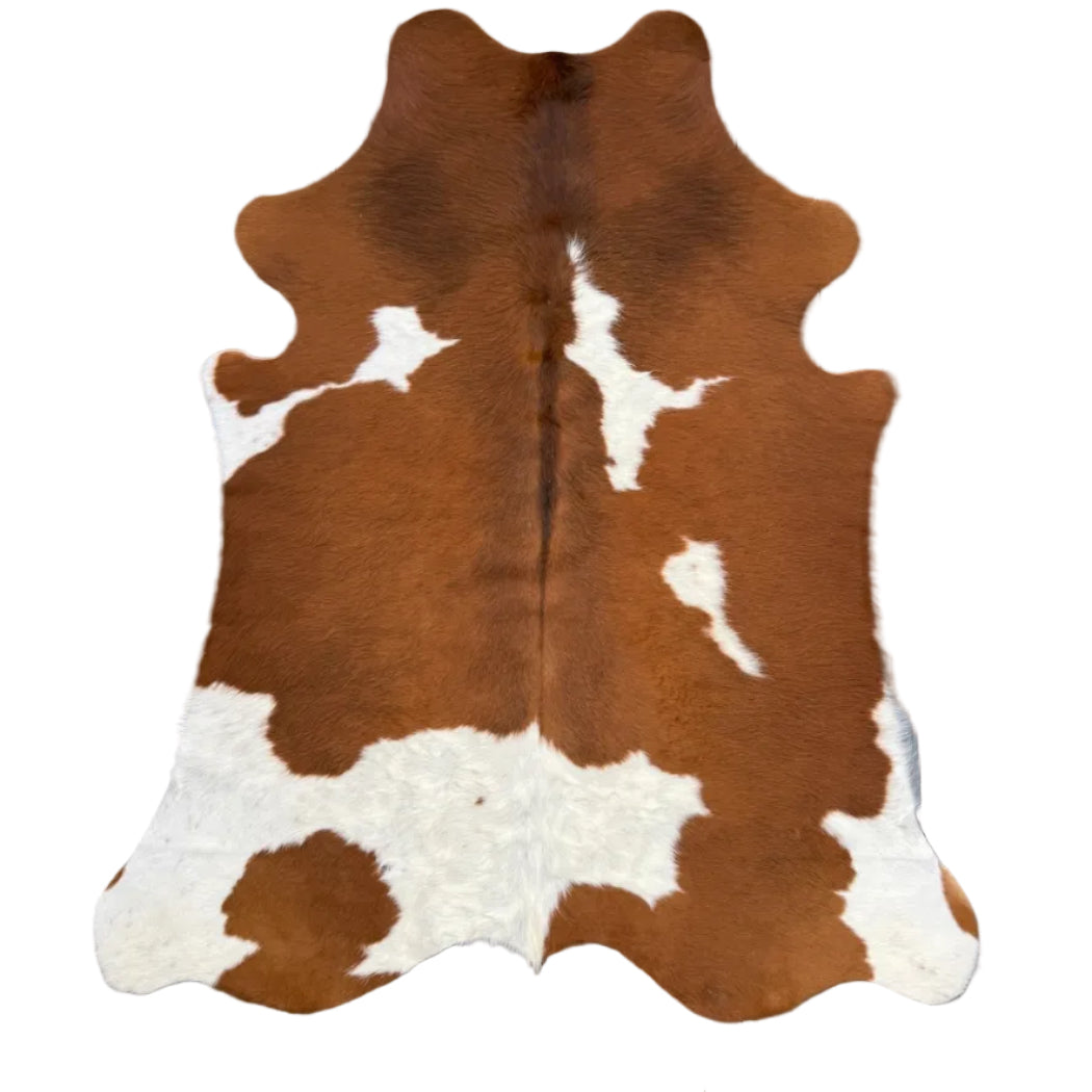 cowhide rug brown