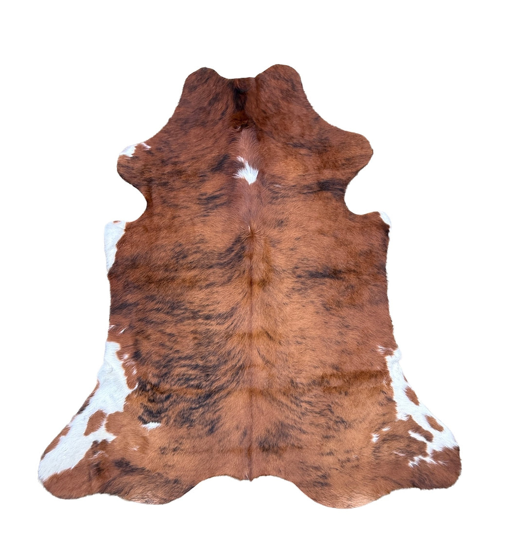 cowhide rug brown small