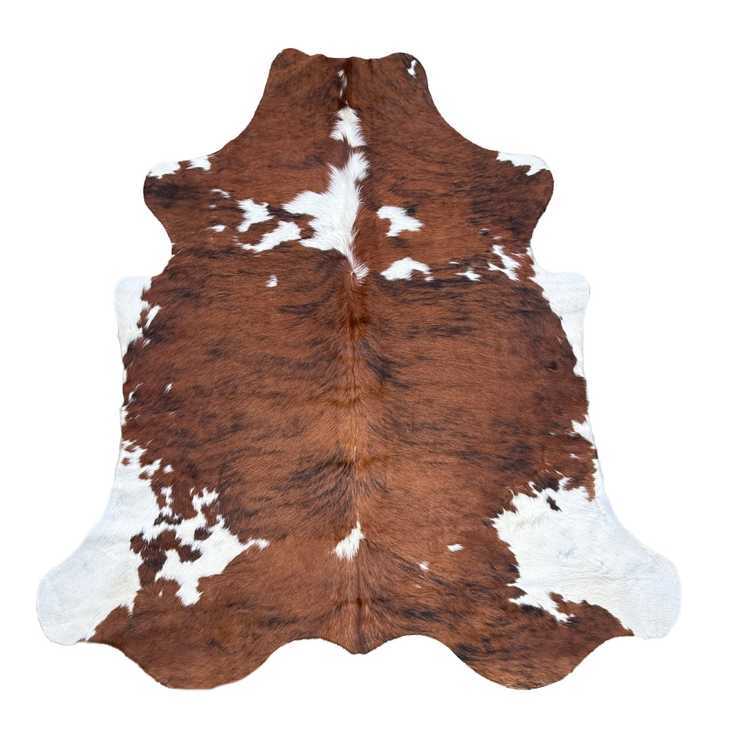 cowhide rug brown