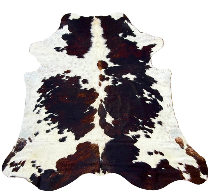 real cowhide rug extra Large tricolour with white around