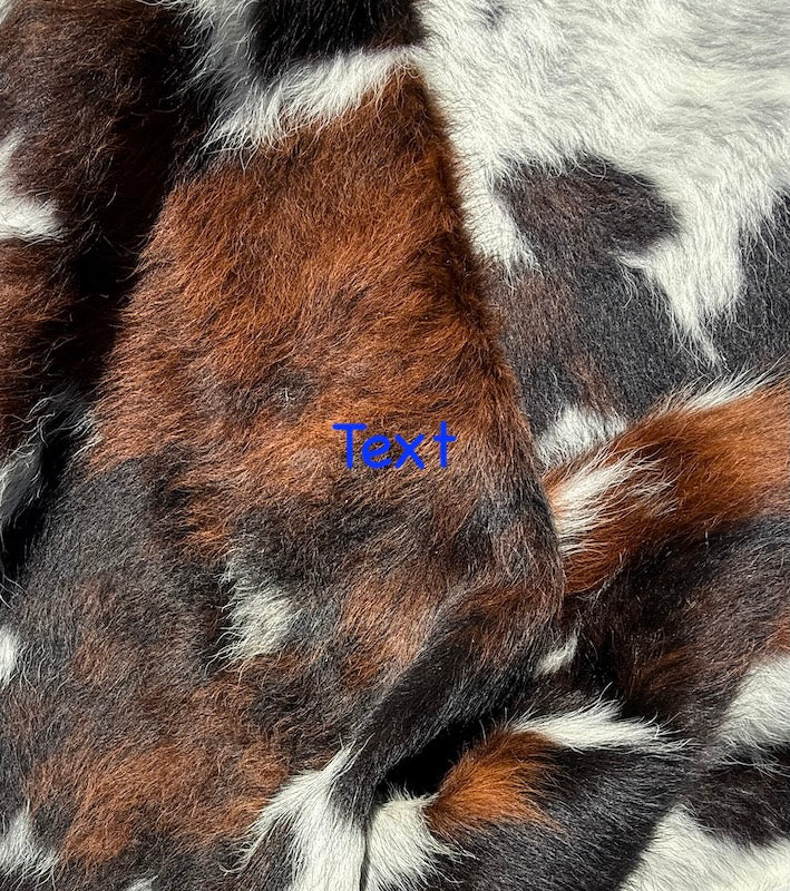 Cowhide Rug N45808  size 1.75m x 1.47m (69" x 58")
