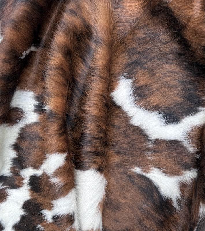Premium Cowhide Rug by Cowhide Rugs London, 215cm x 178cm, natural cowhide pattern and texture for stylish home decor.