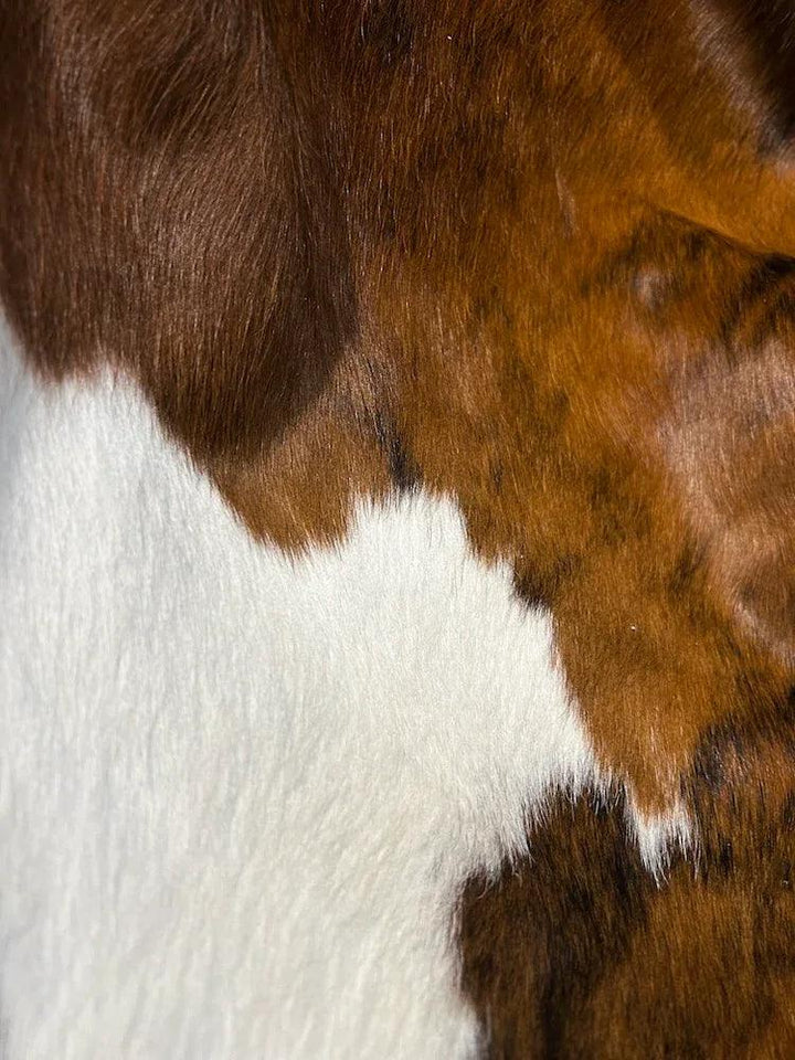 Premium Cowhide Rug by Cowhide Rugs London, 198cm x 175cm, natural cowhide pattern and texture for stylish home decor