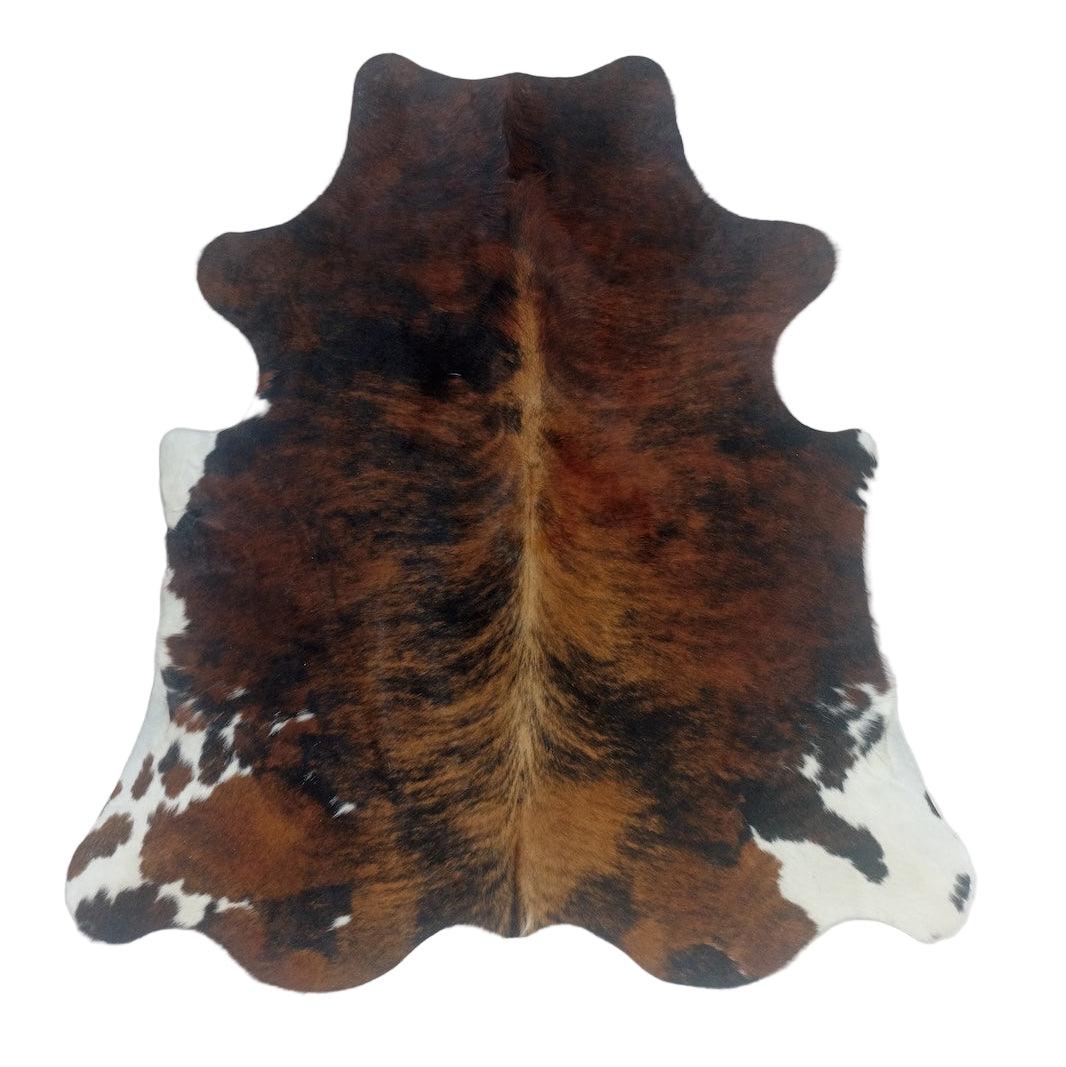 Premium Cowhide Rug from Cowhide Rugs London, small size 178cm x 155cm, natural cowhide with unique pattern and soft texture.