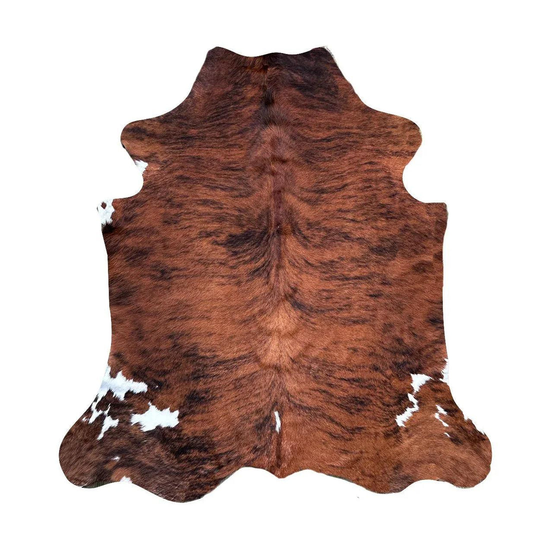 Premium Cowhide Rug P090 from Cowhide Rugs London, natural cowhide with unique pattern, size 2.10m x 1.90m.