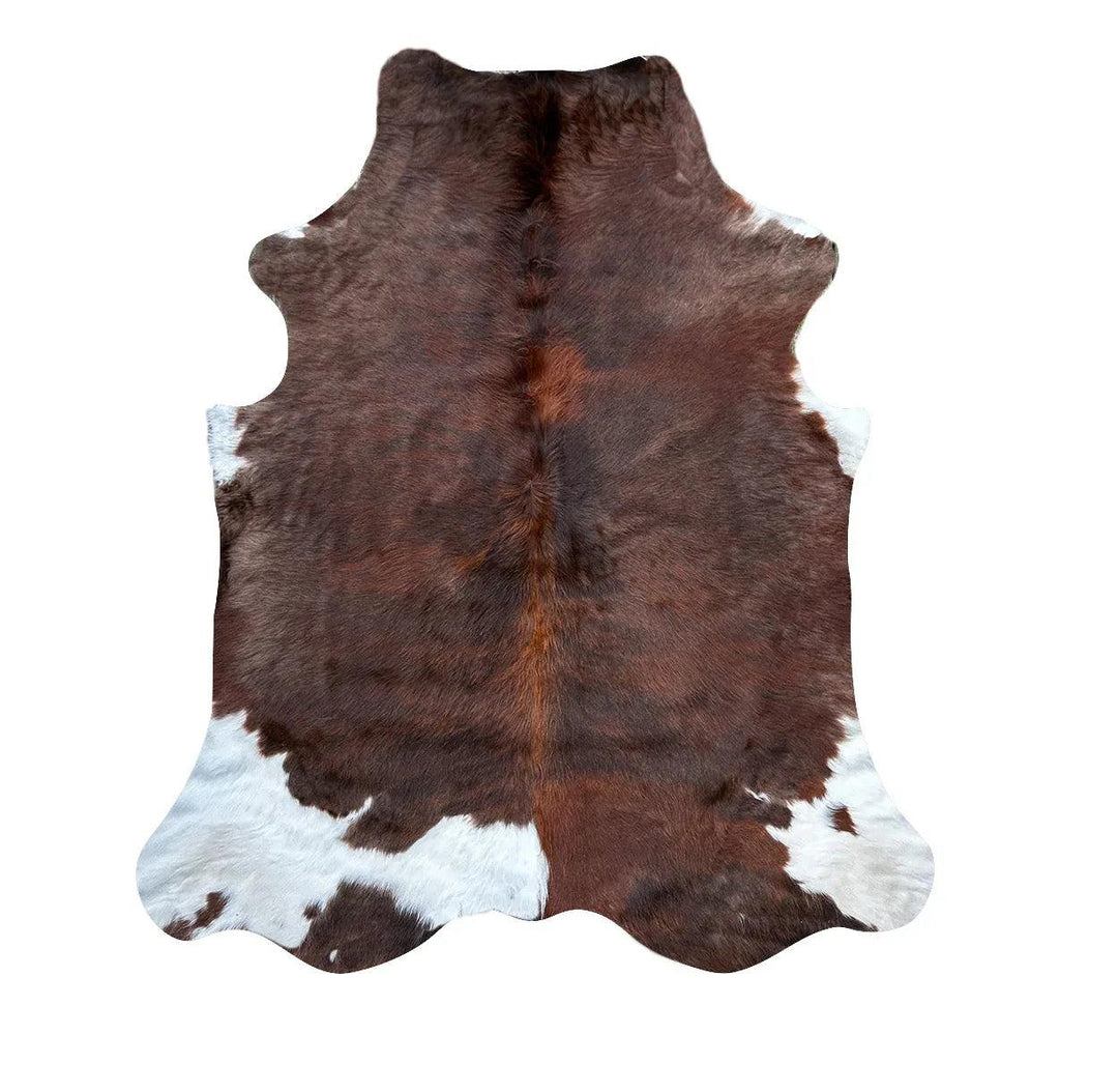 Premium Cowhide Rug by Cowhide Rugs London, 204cm x 195cm, natural cowhide pattern, soft and durable surface.