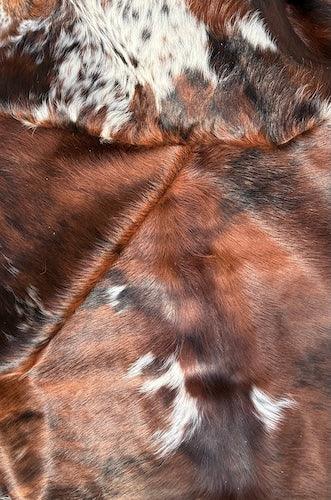 Premium Cowhide Rug from Cowhide Rugs London, natural cowhide with black and white patches, 223cm by 210cm, over £200 collection.