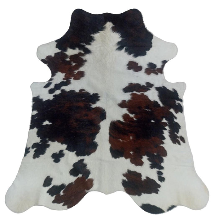 Premium Cowhide Rug from Cowhide Rugs London, 210cm x 180cm, natural cowhide with unique pattern and rich texture.
