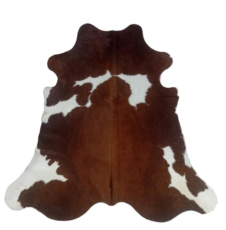 Premium Cowhide Rug by Cowhide Rugs London, 195cm x 185cm, natural cowhide with distinctive markings and soft texture.