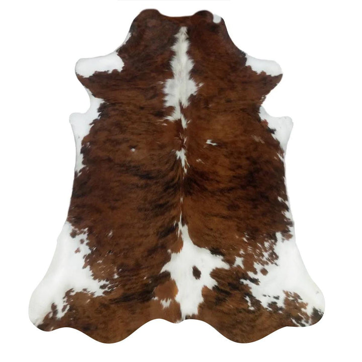 Premium Cowhide Rug from Cowhide Rugs London, 200cm x 180cm, showcasing natural cowhide pattern and texture.