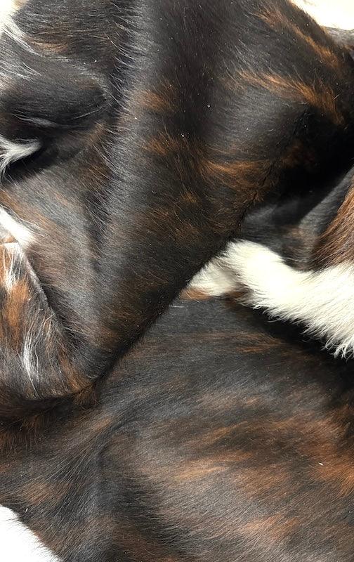 Premium Cowhide Rug from Cowhide Rugs London, 195cm x 181cm, featuring natural cowhide pattern and soft texture.