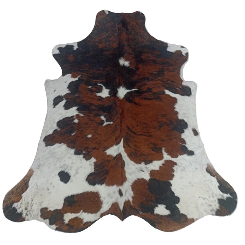 Premium Cowhide Rug from Cowhide Rugs London, natural cowhide with unique markings, 203cm x 182cm (80" x 72").