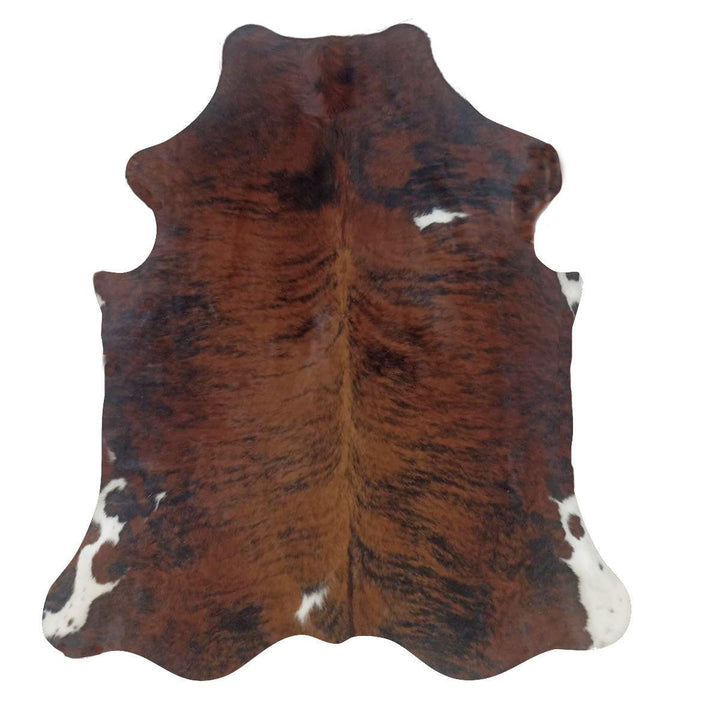 Premium Cowhide Rug by Cowhide Rugs London, natural cowhide with black and white pattern, measuring 212cm x 177cm.
