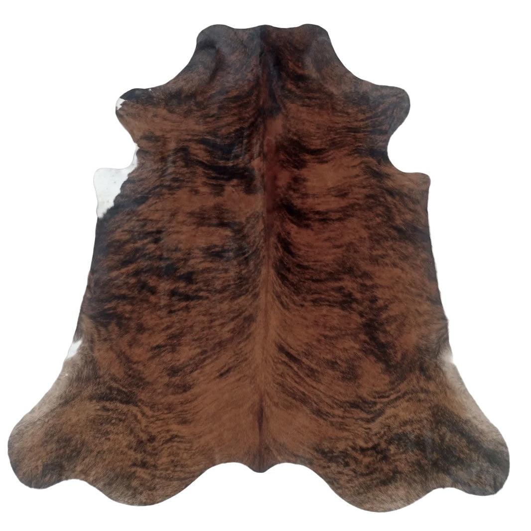 Premium cowhide rug from Cowhide Rugs London, XXL size 245cm x 225cm, featuring natural cowhide with a sleek, polished appearance.