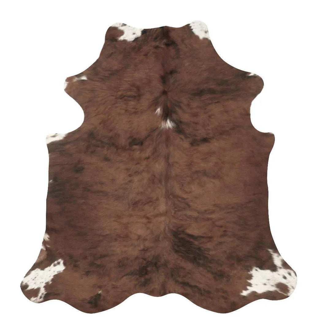 Cowhide rug from Cowhide Rugs London, 1.78m x 1.61m, natural cowhide with distinctive pattern and soft texture.