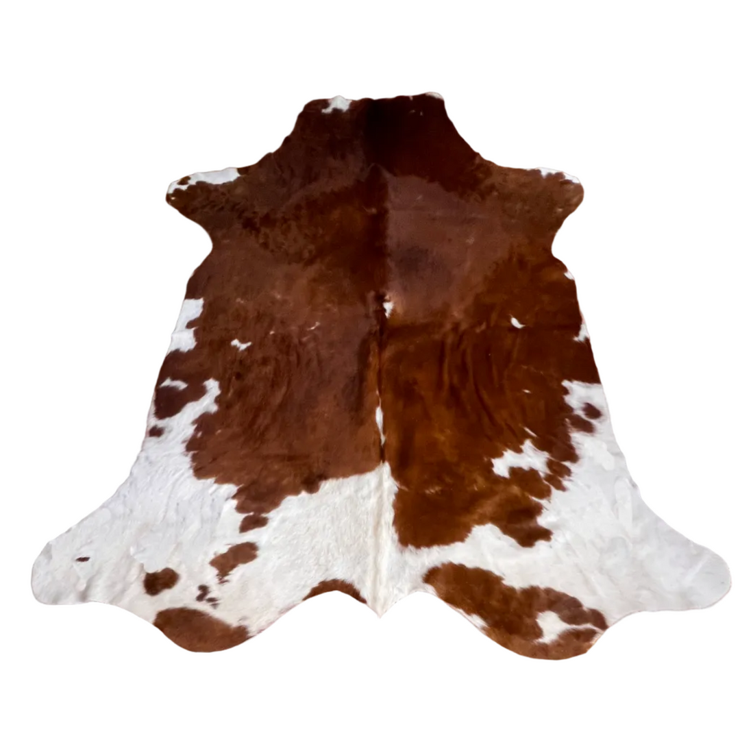 Cowhide Rugs London AU186 cowhide rug, 200cm x 184cm, natural hide pattern rug