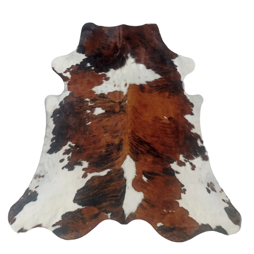 cowhide rug tricolour extra large
