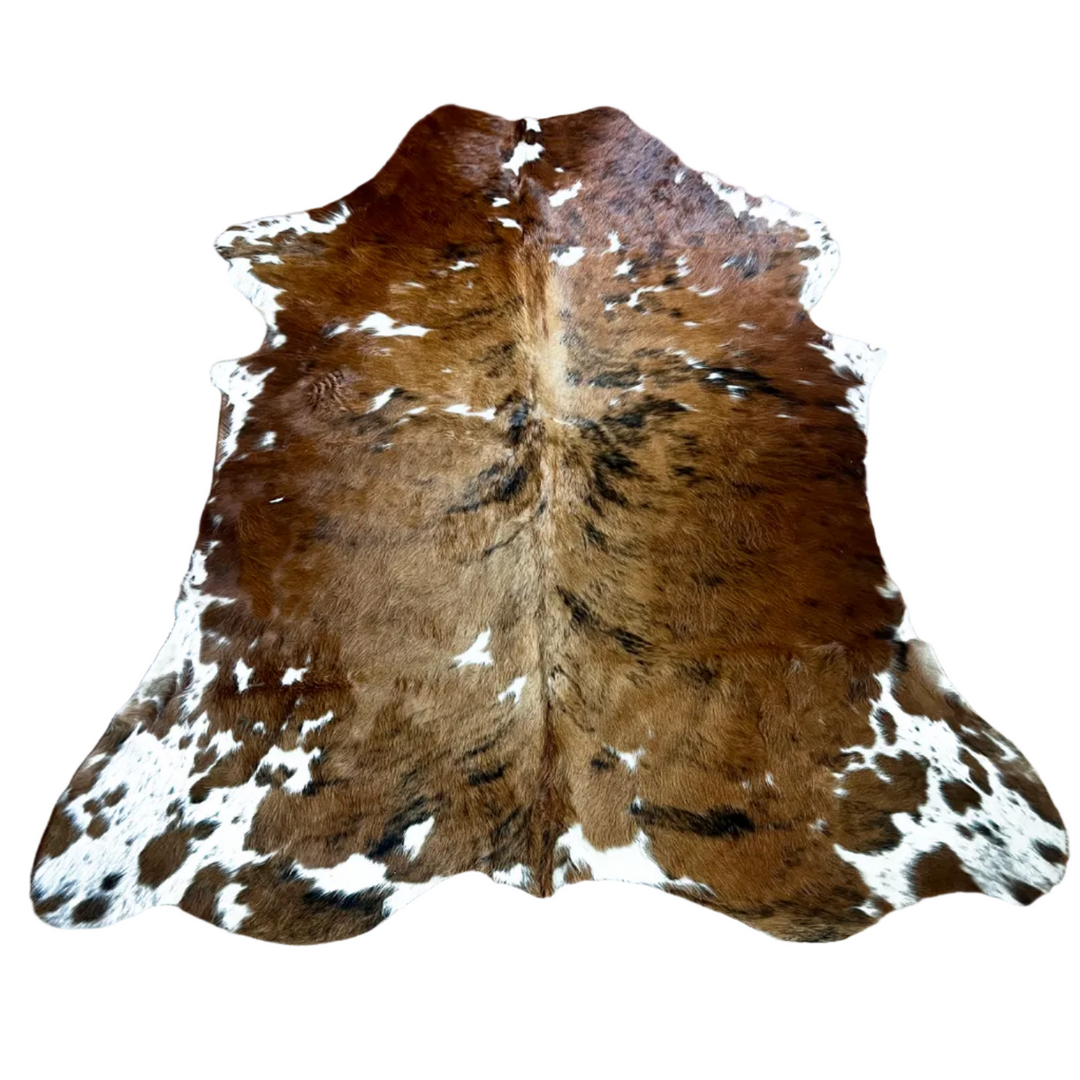 Cowhide Rugs London AU94 cowhide rug, 189cm x 174cm, natural hide pattern