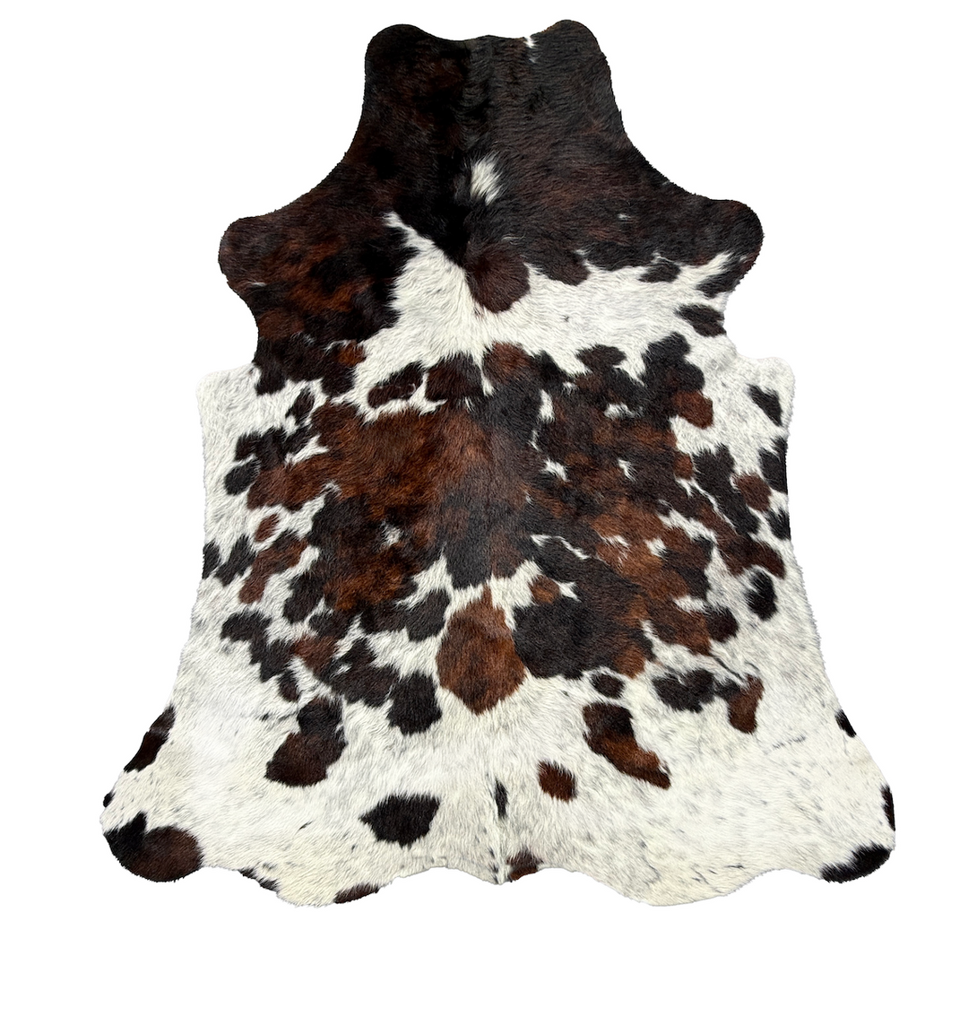 cowhide rug small with speckles
