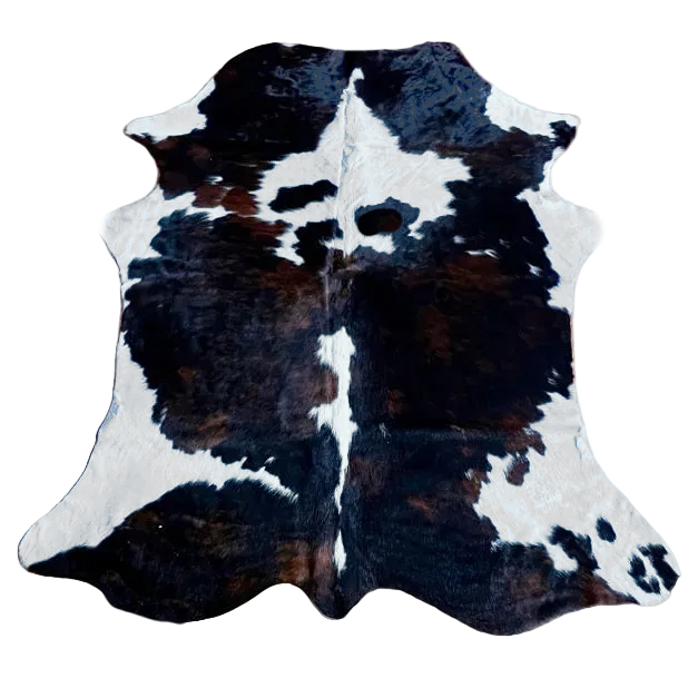 Large Cowhide Rug by Cowhide Rugs London, AU88, 205cm x 173cm, natural cowhide with distinctive pattern and texture.