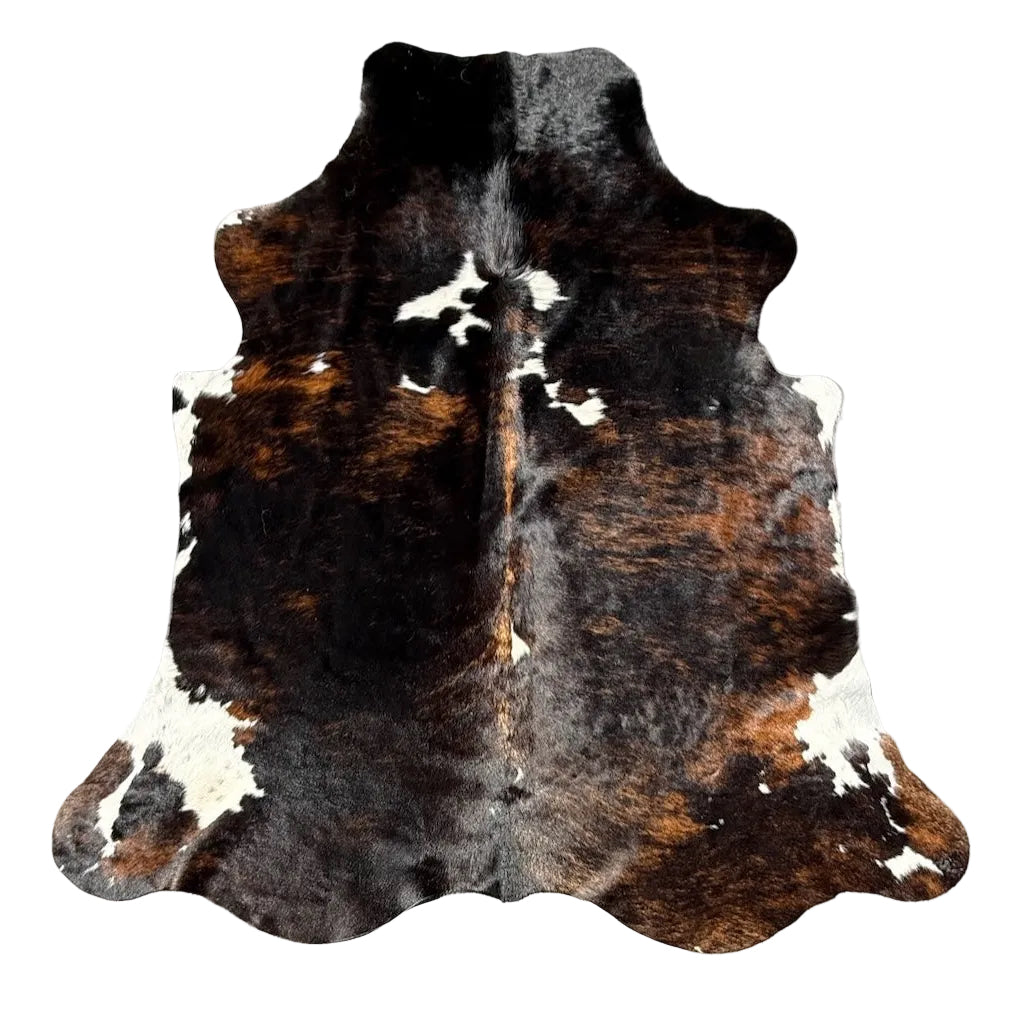 cowhide rug tricolour