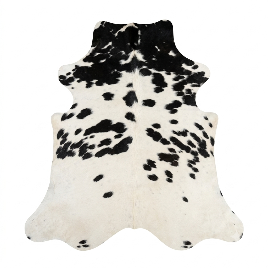 cowhide rug speckled 
