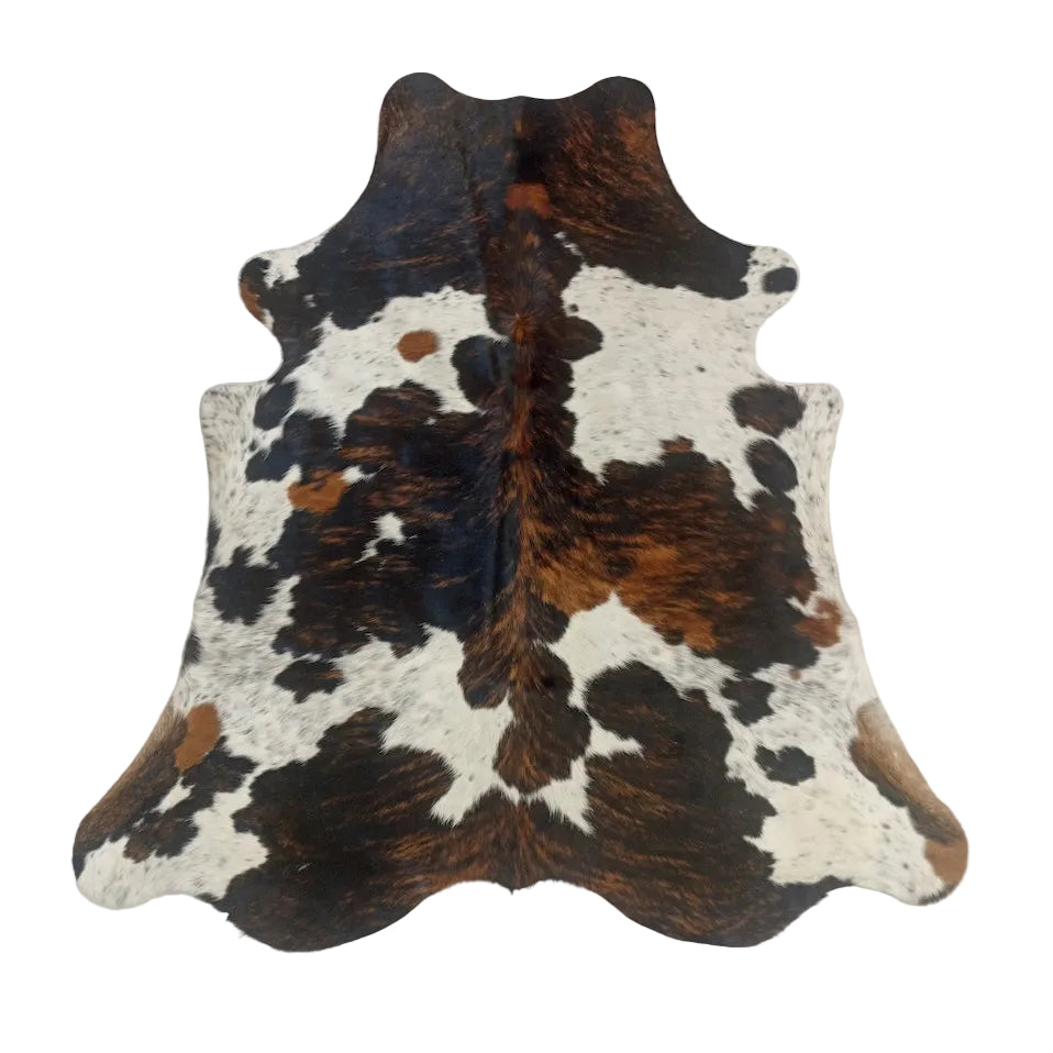 Cowhide Rug 11555 from Cowhide Rugs London, small size 1.87m x 1.67m, natural cowhide with unique pattern, soft and durable.