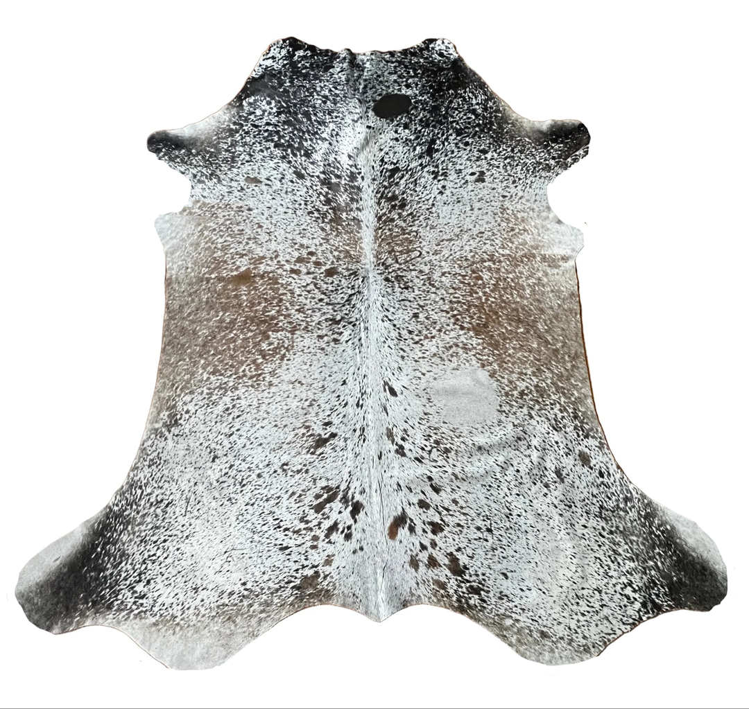 cowhide rug brown grey